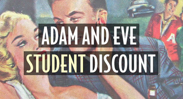 adam eve student discount