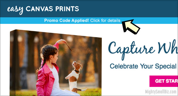 easy canvas prints promo code